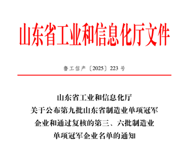 俊源石油順利通過山東省制造業(yè)單項(xiàng)冠軍企業(yè)復(fù)核